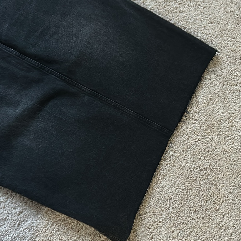 Reformation Black Denim long Skirt. 27 - Picture 14 of 16